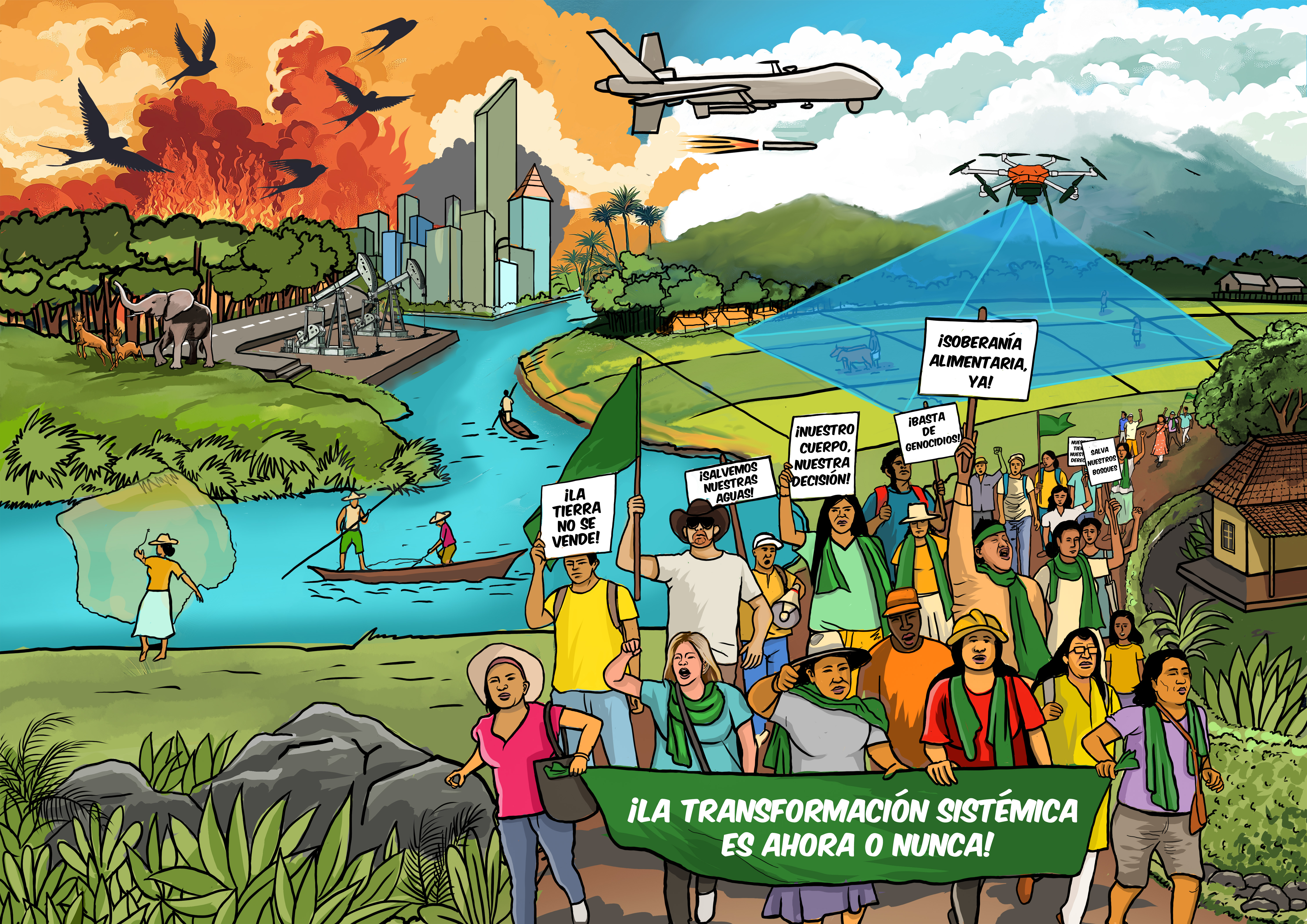 Llamado a la Acción para el 3er Foro Global Nyéléni 2025: ¡La transformación sistémica es AHORA o NUNCA!