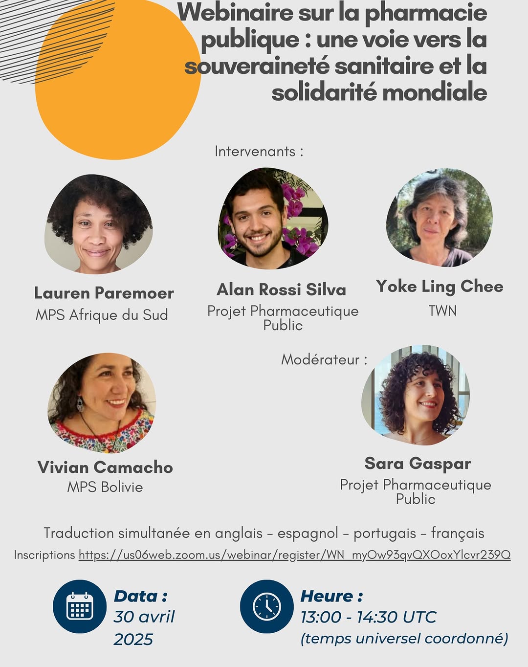 Webinaire sur la pharmacie publique : une voie vers la souveraineté alimentaire et la solidarité mondiale